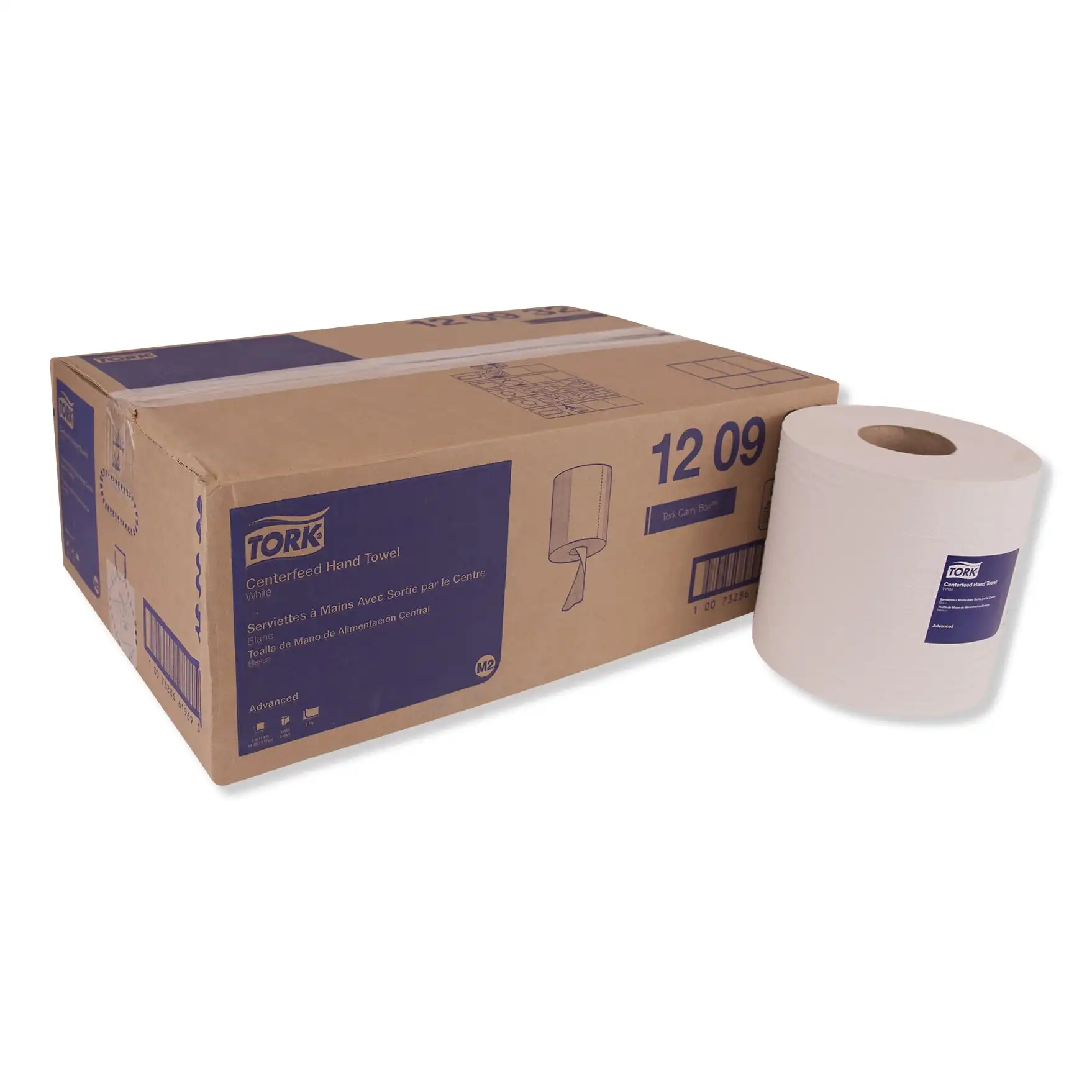 

Centerfeed Hand Towel, 2-Ply, 7.6 X 11.8, White, 500/Roll, 6 Rolls/Carton -Trk 120932