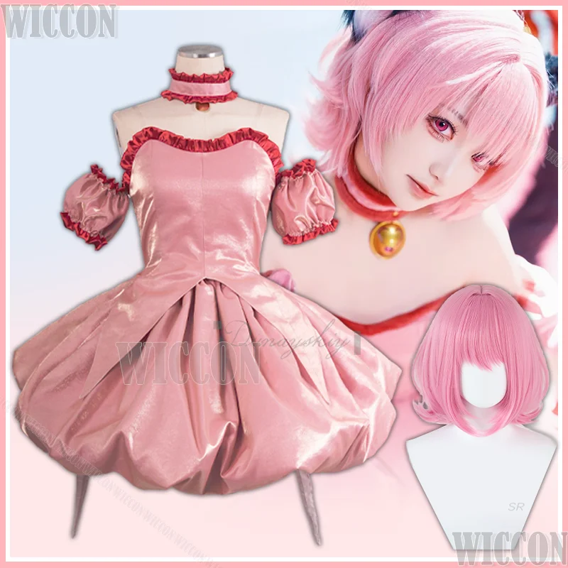 

Momomiya Ichigo Одежда для косплея Клубничное кошачье ухо Хвост Аниме Токио Мяу Мяу Розовое платье Лолиты Опора Парик Хэллоуин Comic Con Cos
