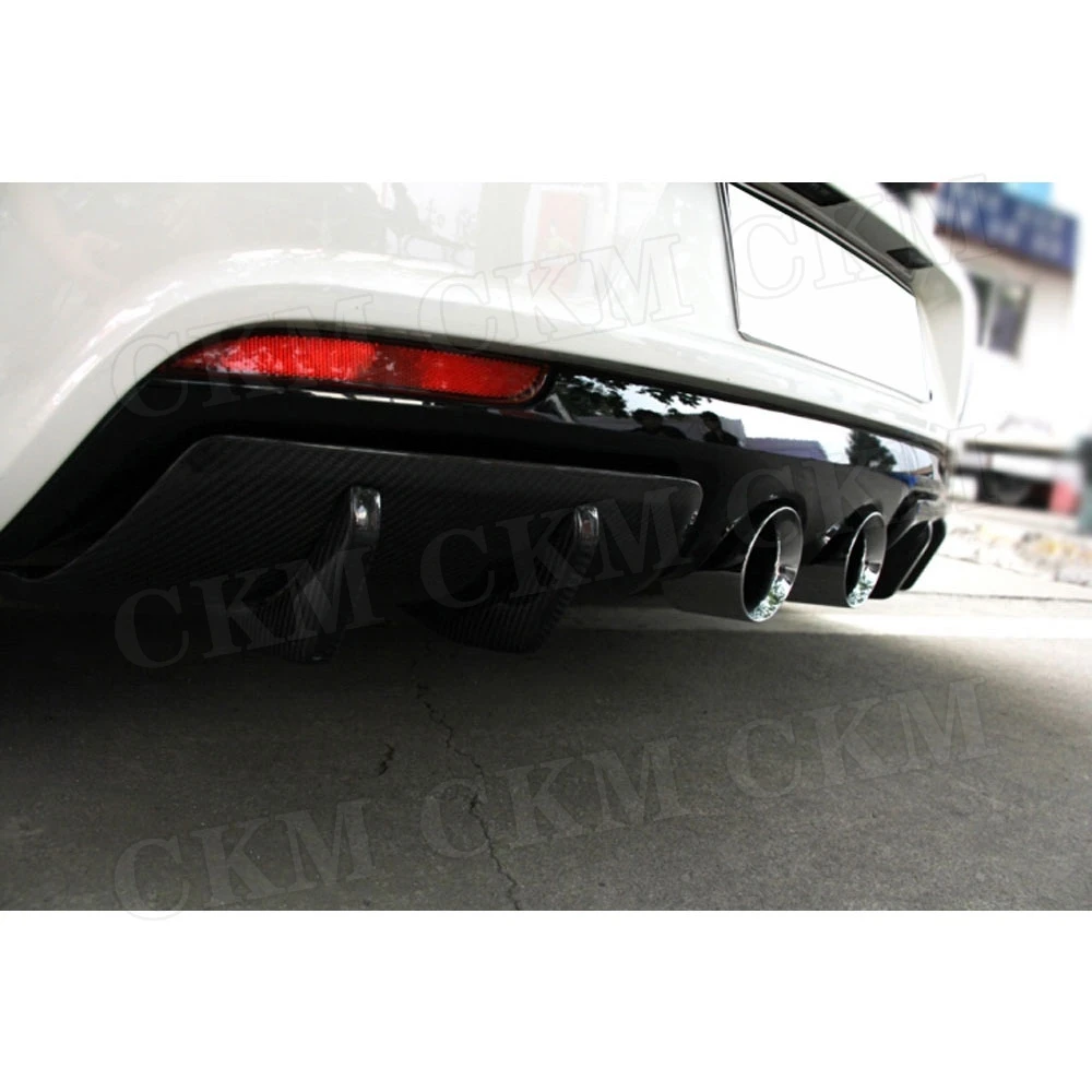 

Для Volkswagen VW Golf 6 VI MK6 R20 2010-2013 задний бампер, накладки, 2 шт., комплекты заднего диффузора для губ из углеродного волокна