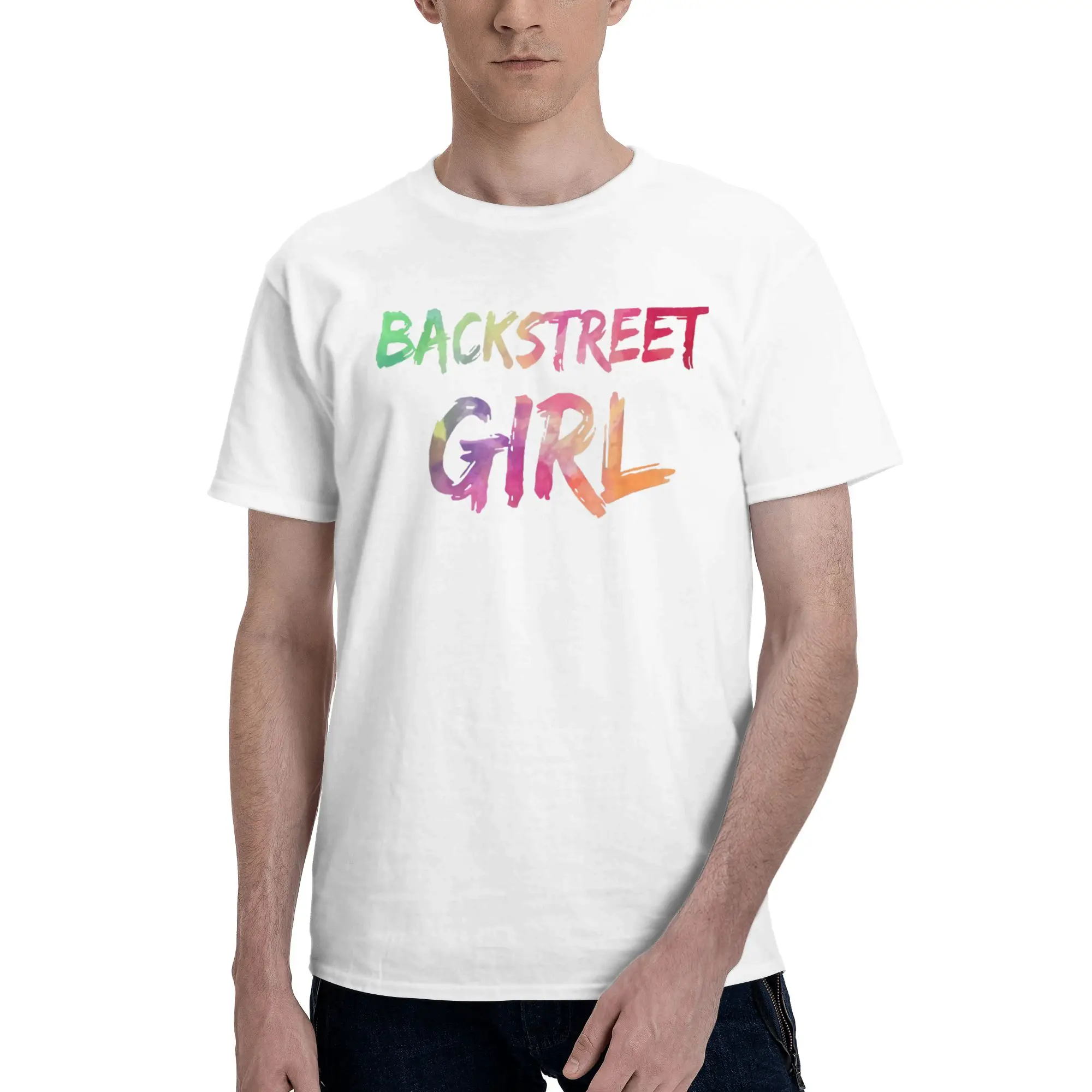 Backstreet Girl Backstreet Boys Fan Girl Salt Style Reversible T-shirt Light Minimalism Shirt