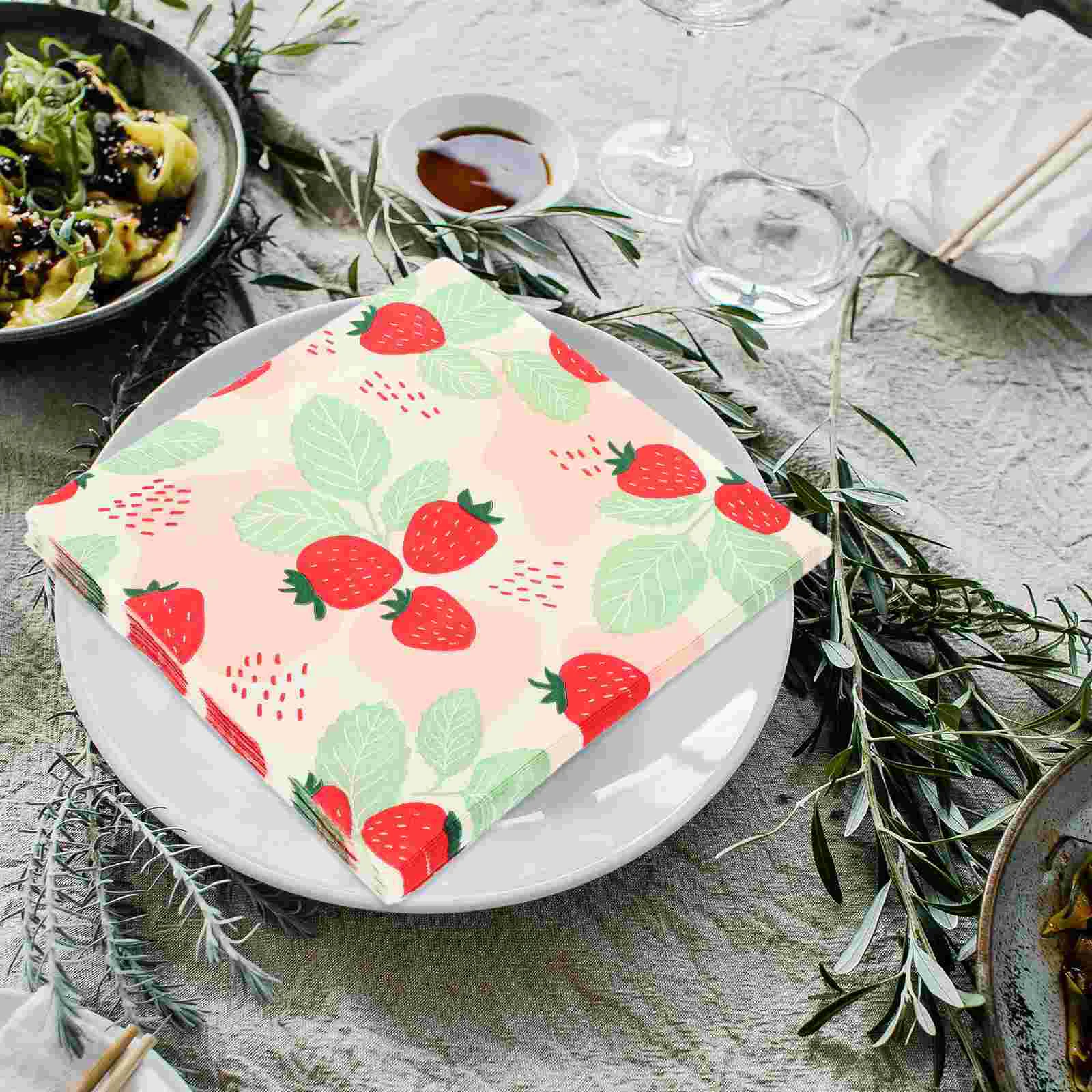 Serviette de table colorée Harvey, papier de soie décoratif pour fête, impression ouverte, 20 feuilles