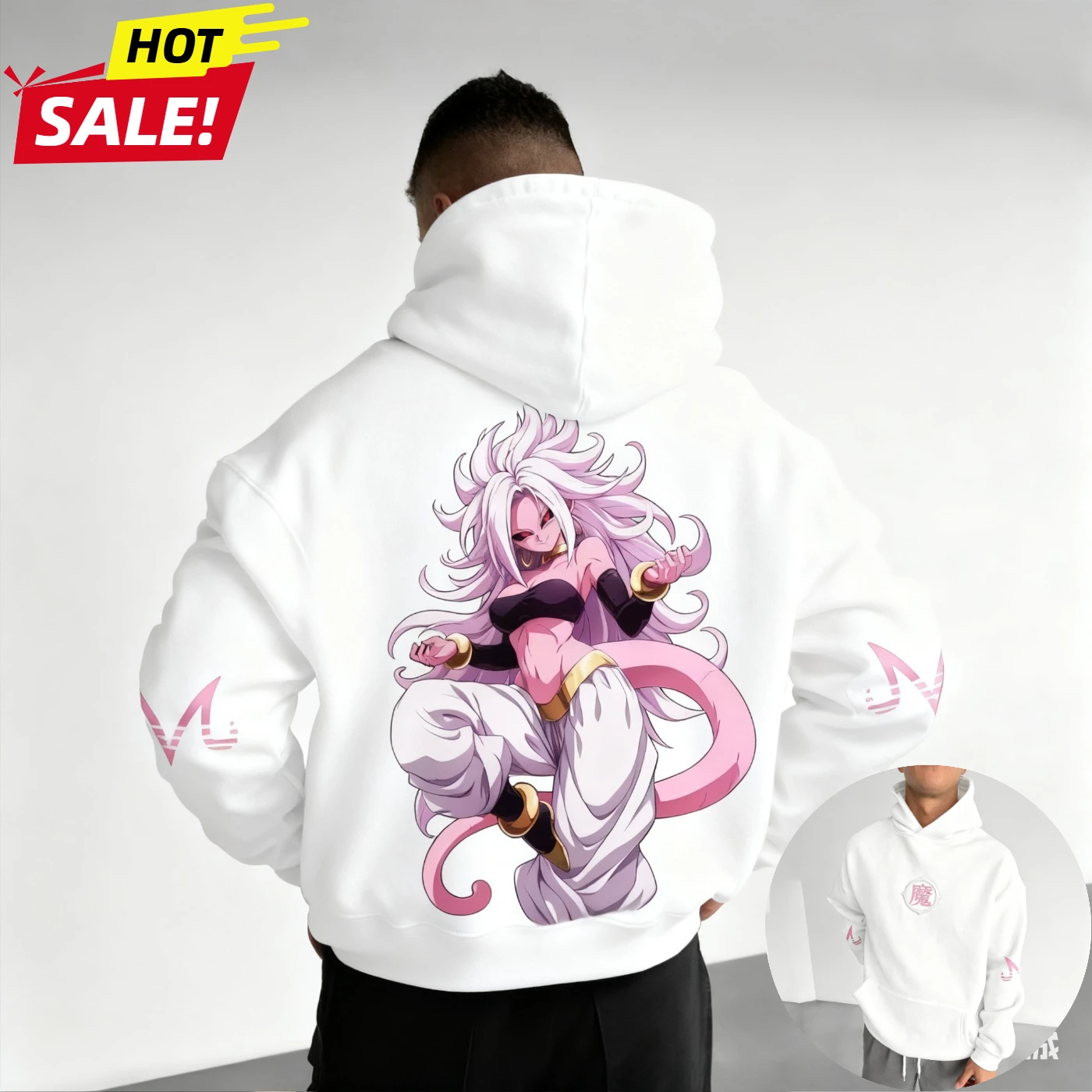 أنيمي لعبة دراغون بول سايان هاراجوكو الشارع الشهير الخريف الرجال خمر هوديي الشتاء النساء المتضخم مقنعين البلوز طويلة الأكمام #2