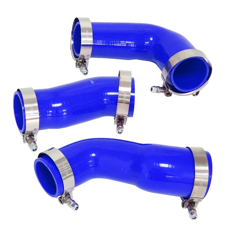 Pipe Hose W/ T-Clamps Kit Silicone Intercooler Turbo Fits For BMW E60 E61 530d 525d