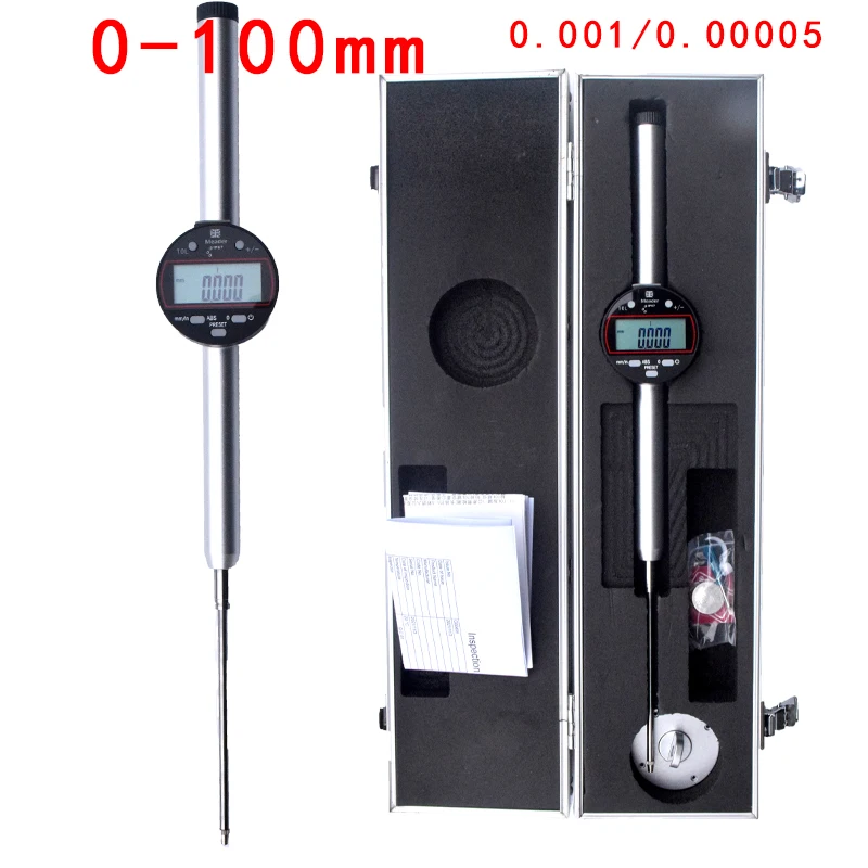 IP67 0-12.7 25.4 50.8 100.8mm 1micron impermeabile antipolvere Bluetooth digital displayindicatore digitale indicatore di quadrante metrico in pollici