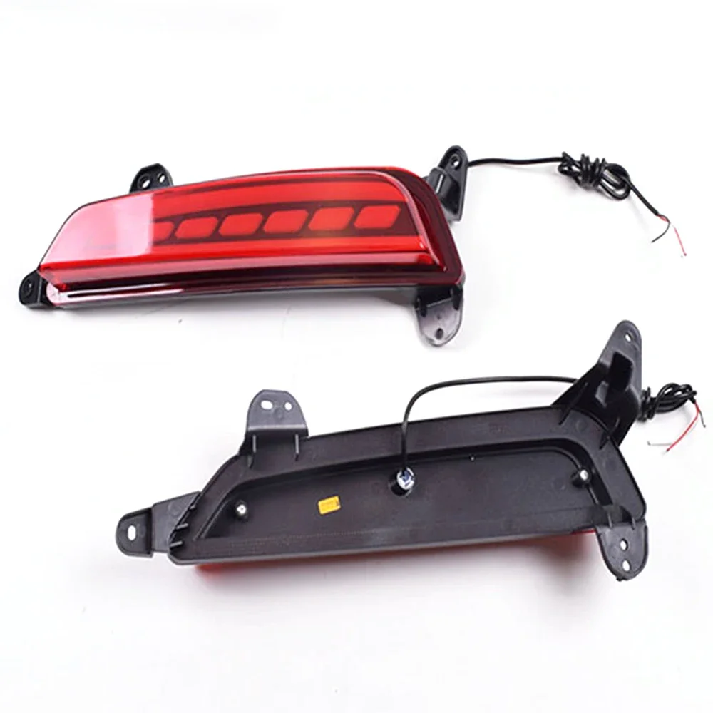 1 Pair Led Reflector Car Rear Bumper Light Brake Lights Rear Fog Lamp Signal Light For Hyundai Creta IX25 2014 2015 2016 2017 view 4