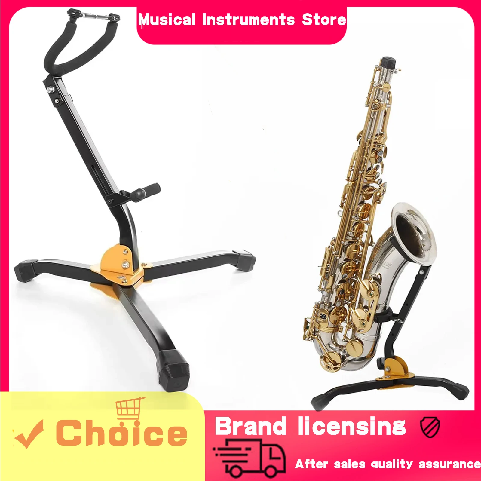 

﻿ ﻿SLADE Saxophone Stand Alto/Tenor/Soprano Portable Foldable Professional Stand Metal Legs Brackets Wind Instrument Parts