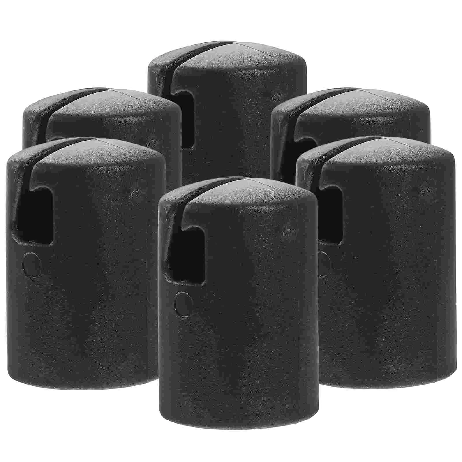 

6 Pcs Trampoline Cover Enclosure Caps Parts Children Replacement Plastic Protector Pole