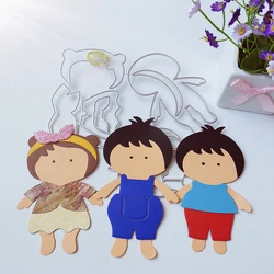 Exquisite boys and girls cutting dies scrapbook decoration embossed photo album decoration card making DIY crafts