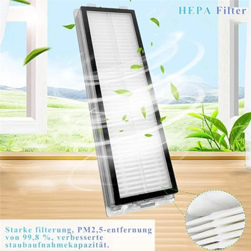 

Main Brushes,HEPA Filters,Dust Bags Replacement Spare Parts For Dreame L10 Ultra /L10S Ultra Robot Vacuum Cleaner