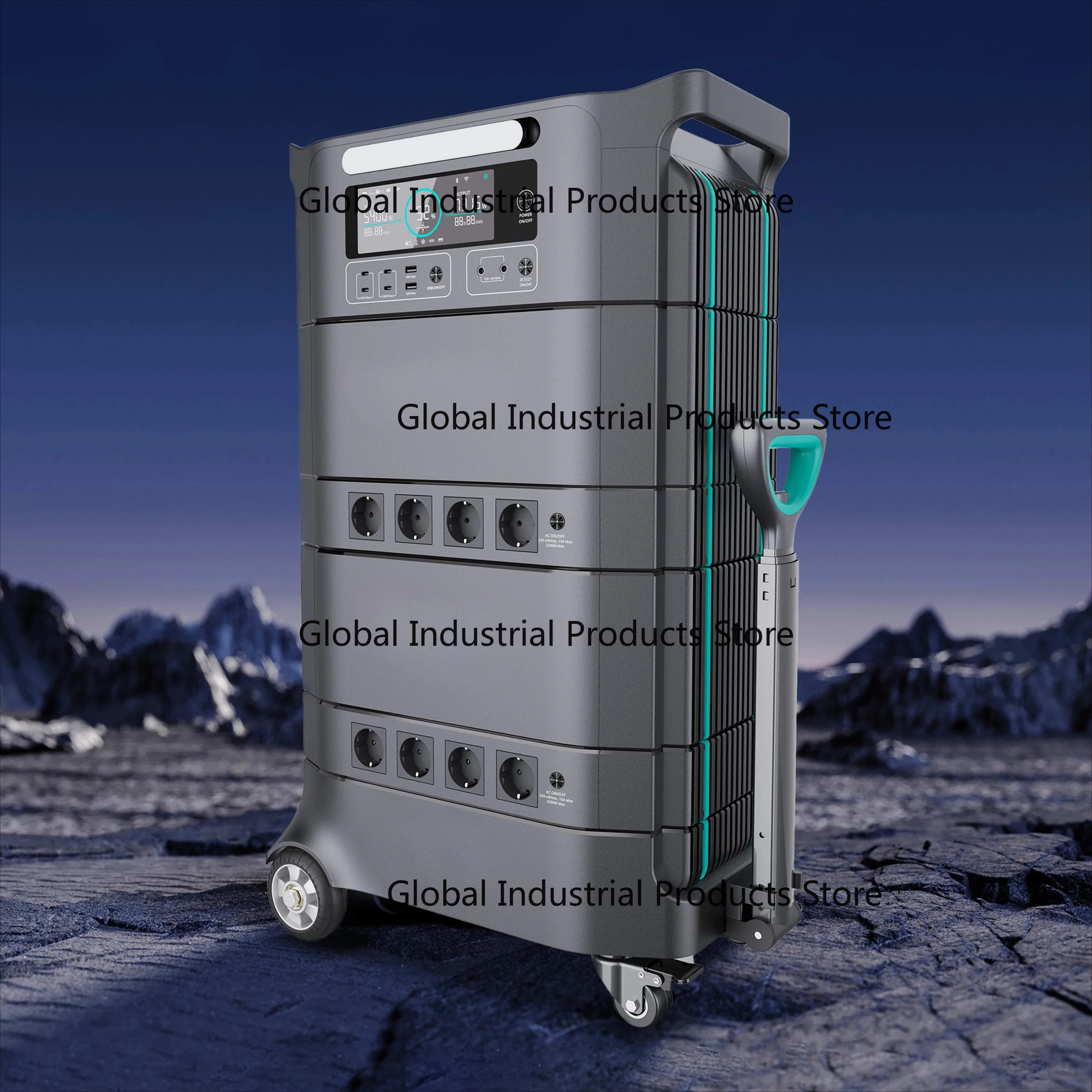 Safer Outdoor Home Solar Energy System AC 220v Lithium Ups Solar Backup 5000Wh 5000w Power Station With Solar Panels