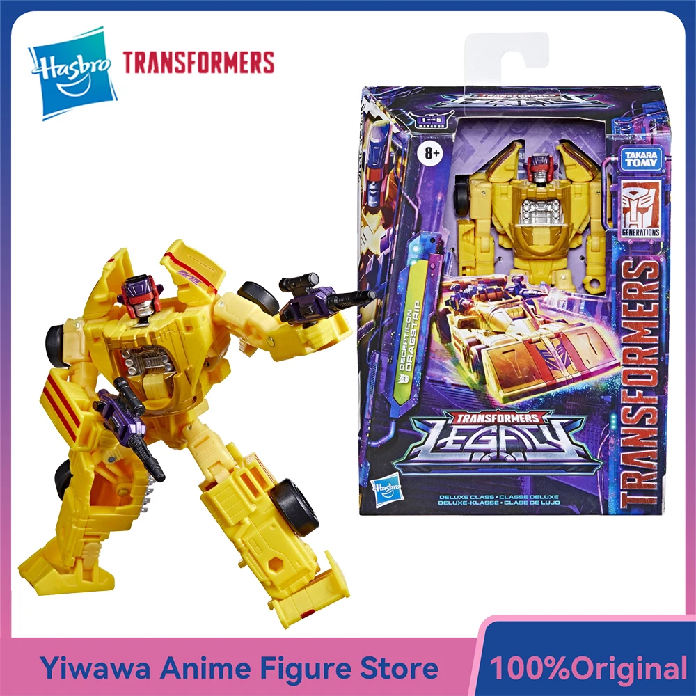 

[В наличии] Оригинальный Hasbro Transformers Legacy Dragstrip Коллекционная аниме-фигурка класса люкс 14 см, модель, подарочные игрушки