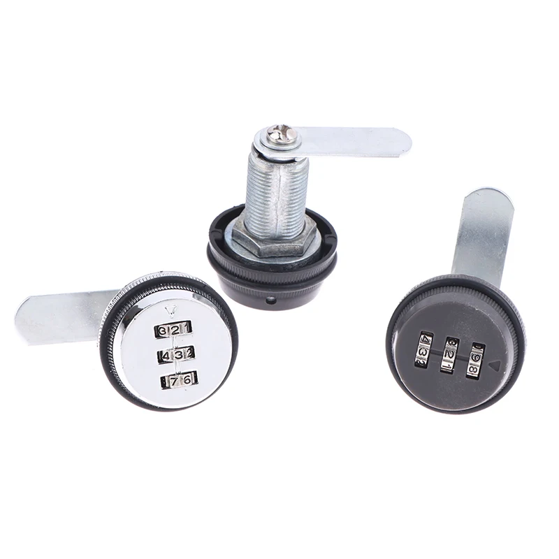 3 Digital Code Combination Cabinet Lock Zinc Alloy Password Locks Security Home Automation Cam Lock For Mailbox Cabinet Door