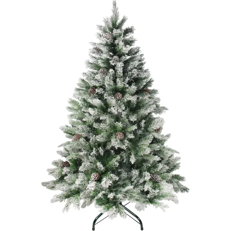 7' Flocked Angel Pine Artificial Christmas Tree - Unlit