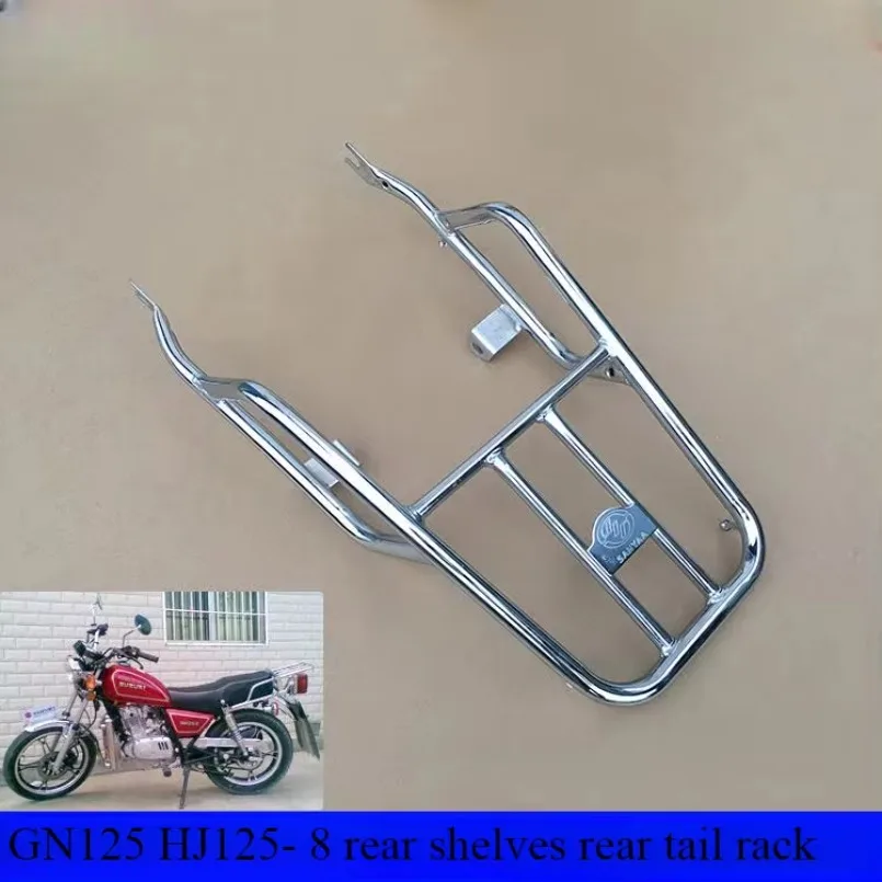 

Motorcycle Shelf FOR GN125 Hj125-8 Rear Shelf Rear Tailstock Rear Box Rack Thickened Pipe Rack