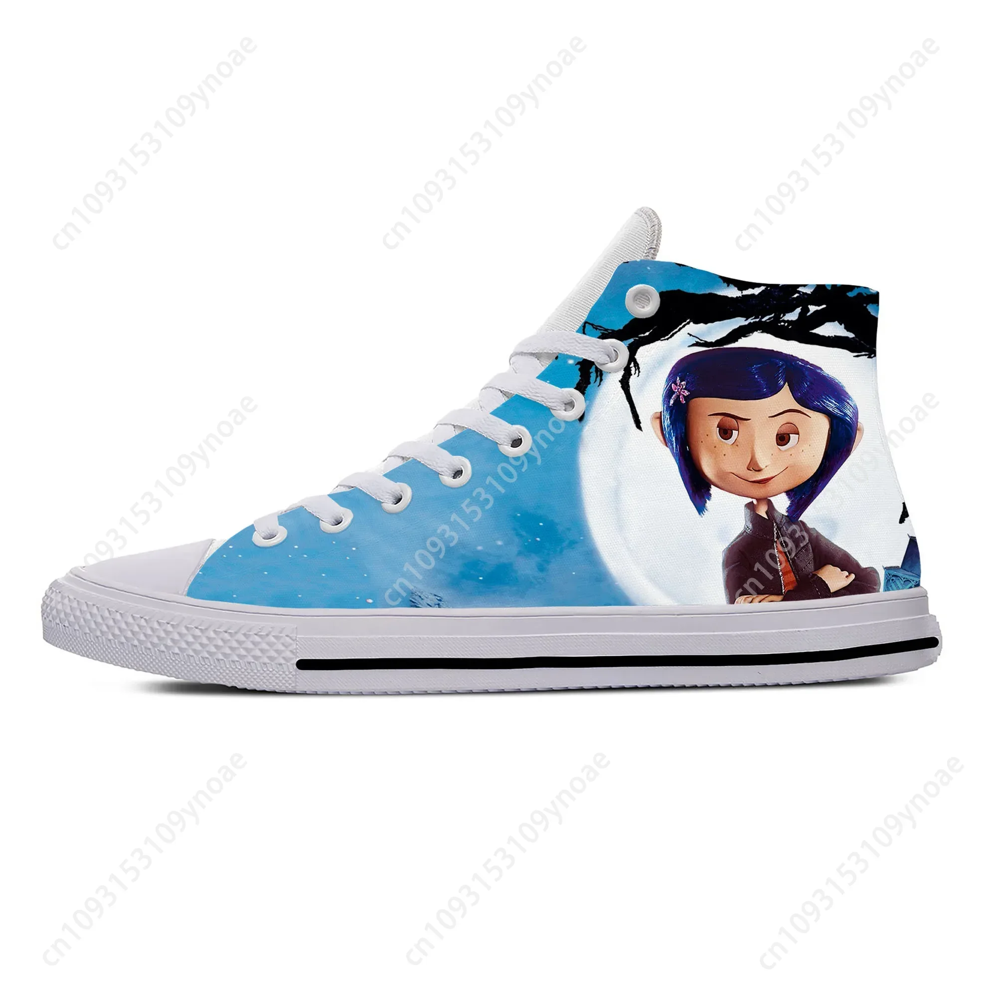 Hot Coraline Anime Cartoon Manga Movie Horror Casual Shoes High Top Breathable Men Women Sneakers Lightweight Latest Board Shoes