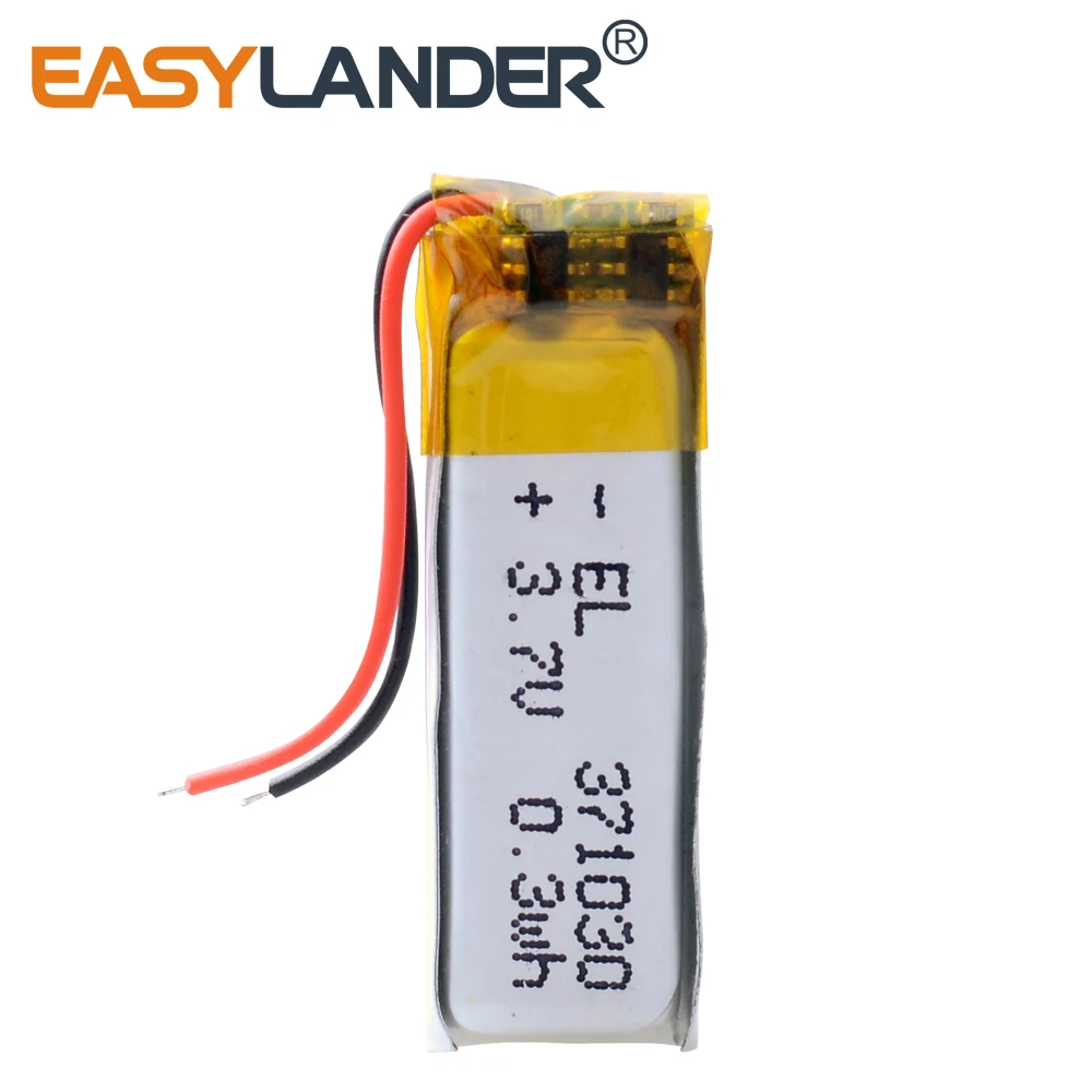 

371030 3.7V 0.3wh Li-Polymer Battery For Plantronics explorer 55 bluetooth headset Bracelet Wrist toys Remote controller 401030