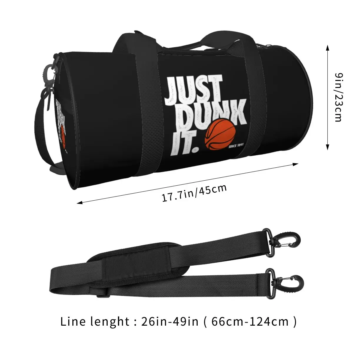 Bolsa de gimnasio, bolsa deportiva de baloncesto, bolso grande de Streetball, bolso personalizado impermeable para hombre, bolsa colorida de