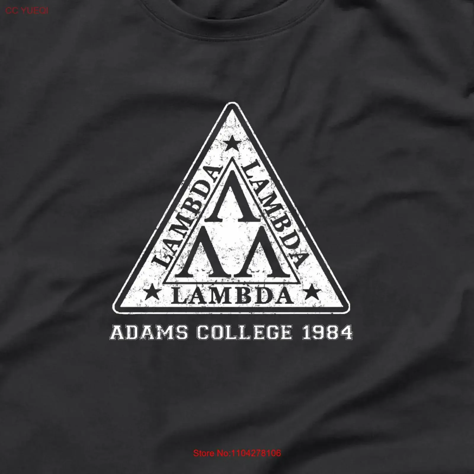 Tri Lambdas Lambda funny T shirt humor geek 80s nerds costume movie joke gift XS 6X  vintage Washed Soft Top For Everyday Wear