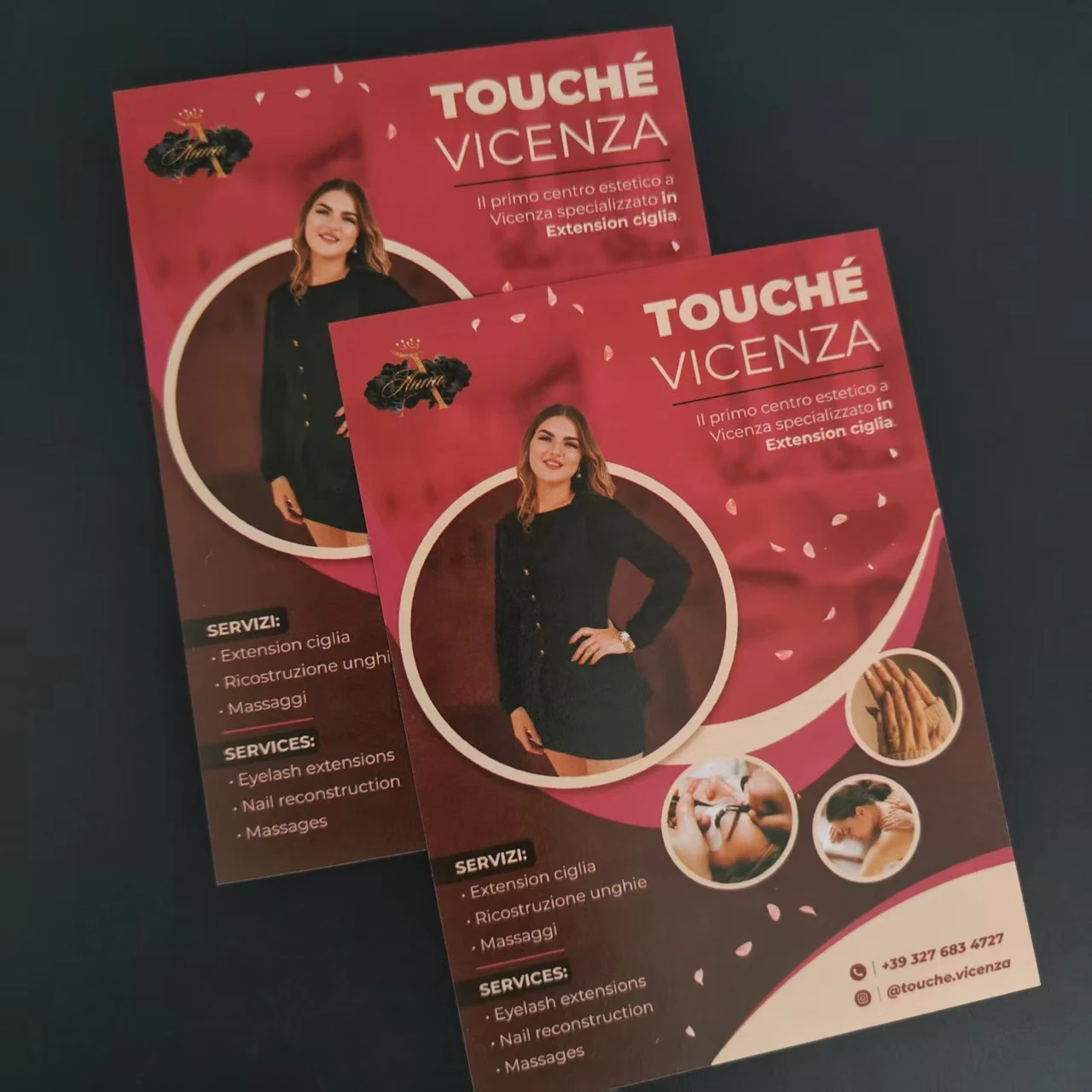 

100/200pcs Customized A5 A6 color double-sided printing 157g flyers, restaurant and shop promotional advertising flyers