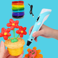 3D Pen LED Screen DIY 3D Printing Pen 25M PLA Filament 3D Printer Pen Drawing Stift Creative Toy Gift For Kids Design Drawing