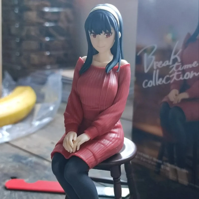 Nuevo Bandai Banpresto SPY FAMILY Break Time Collection Yor Forger figura de Anime adornos de escritorio regalos para niños modelo muñeca de juguete
