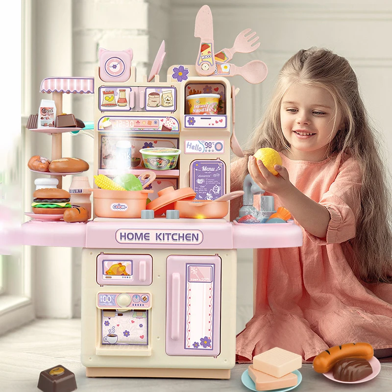 36cm crianças jogar simulação casa cozinha brinquedo conjunto quebra-cabeça interação amor prático treinamento bebê mini menina cozinhar menino