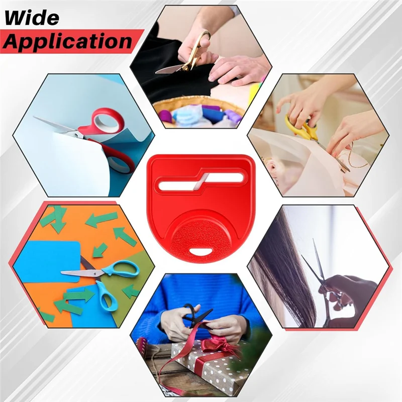 ABJN-เครื่องมือสําหรับเหลาผ้าผมกรรไกร,4 ชิ้น Mini Handheld กรรไกร Sharpener สําหรับซ่อมหมองคล้ําใบมีดได้อย่างรวดเร็ว