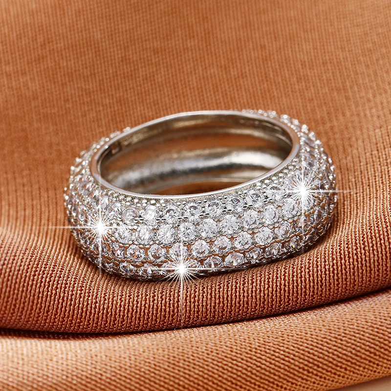 女性のためのジルコニアリング,個性,ジュエリー,ミニ,オリジナルデザイン,歩数計,結婚式,婚約,花嫁,高級,エレガント,ファッショナブル,新しいコレクション