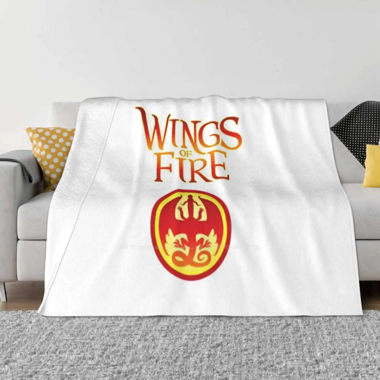 Of Fire New Selling Custom Print Flannel Soft Blanket Wings Fire Wof Books Scholastic Title Logo Tui Sutherland Saga Icon Symbol