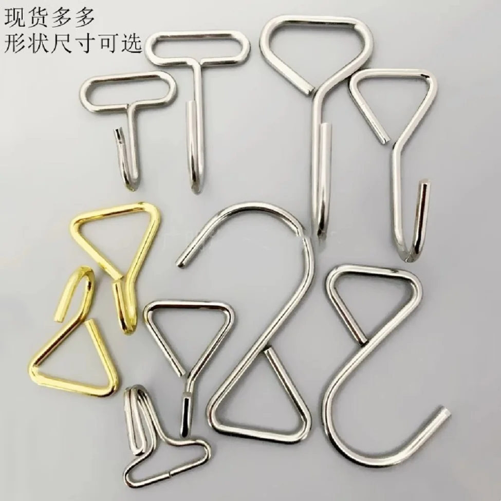 

Stainless steel triangular load-bearing hanging hook, luggage strap threading rope, telescopic binding hook
