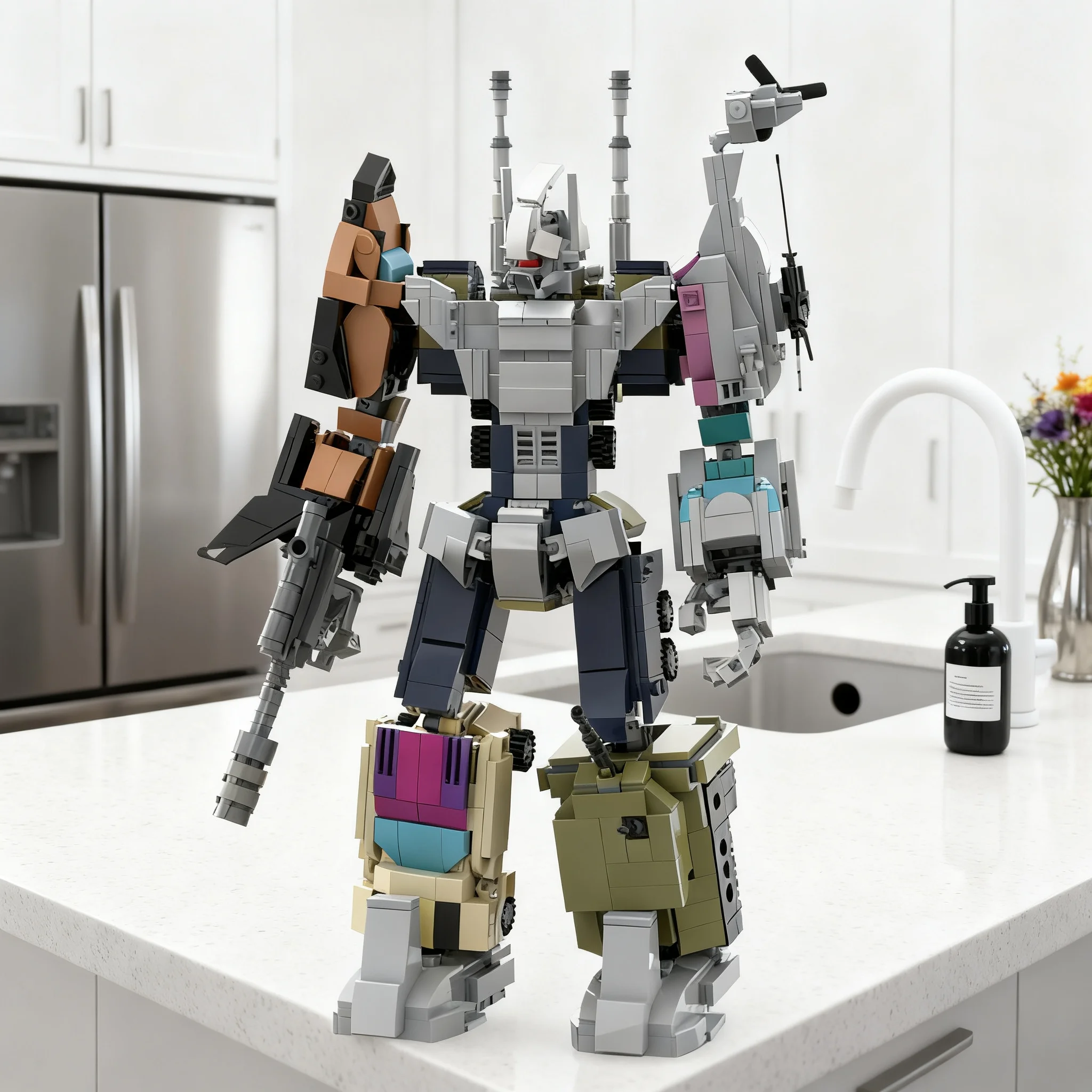 1219 pièces MOC Autre Robot Transformable Bruticus Modèle Blocs de Construction Jouet Cadeau de Noël Créatif Éducatif Briques Artistiques