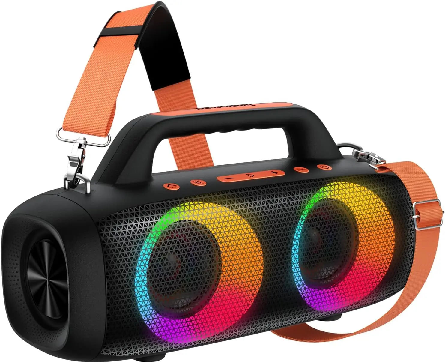 

60W Portable Bluetooth Speaker, 24H Playtime, IPX6 Waterproof, RGB Lights, Wireless Stereo Pairing for Outdoor Camping Beach