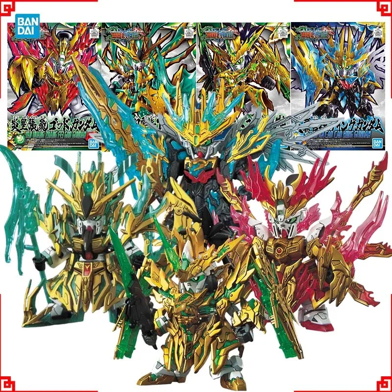 Bandai Gundam Modellbausatz SDW Yanhuang Zhangfei God Guanyu Liubei Unicorn Caocao Wing Actionfigur Gunpla Anime-Figuren Spielzeug