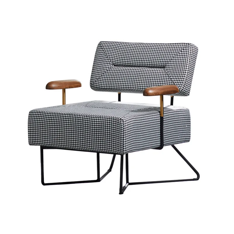 

Nordic single sofa light luxury living room bedroom ins style Internet celebrity lazy designer leisure chair single chair