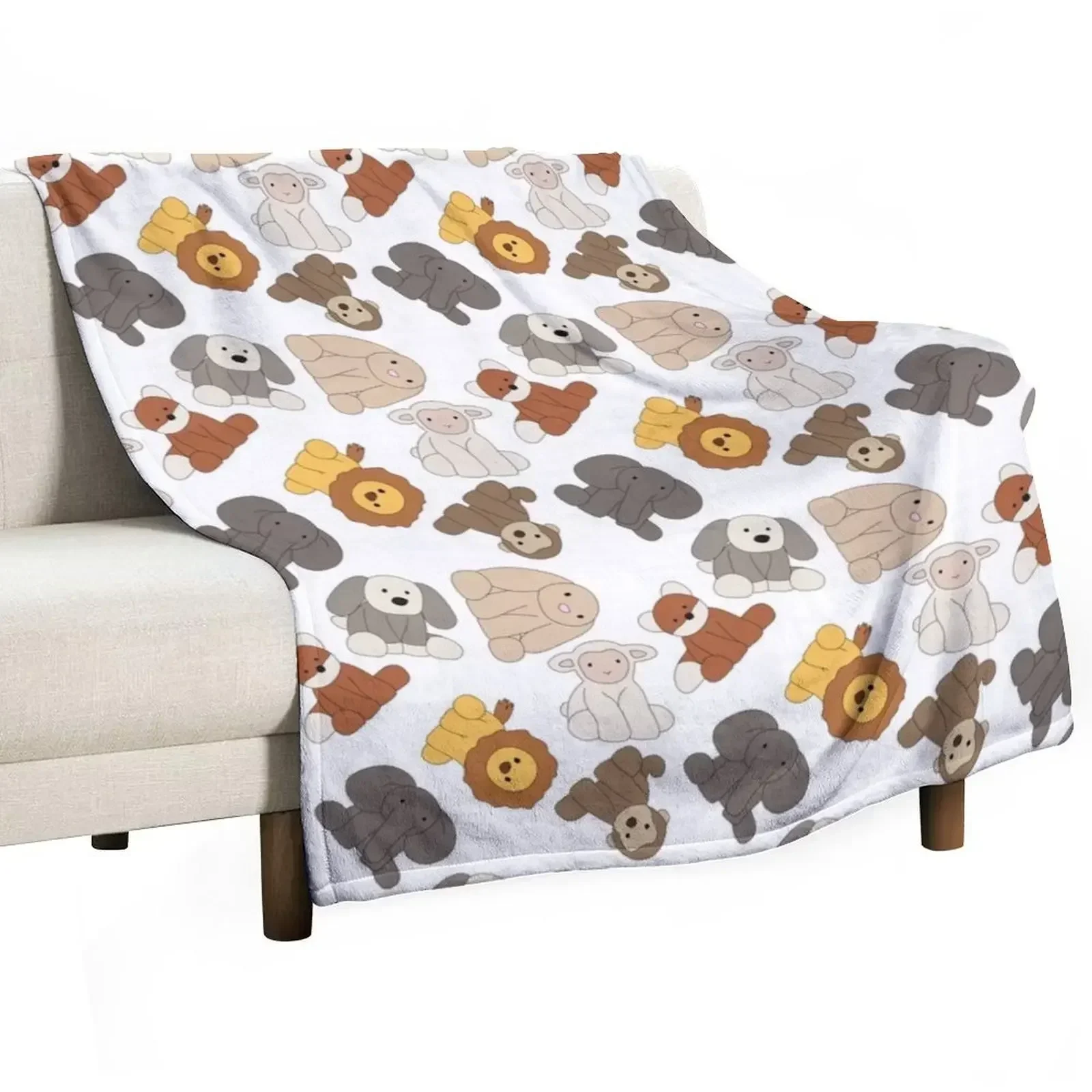 Smudge Soft Toy Inspired Design Throw Blanket Portable Lightweight Blanket for Travel Camping