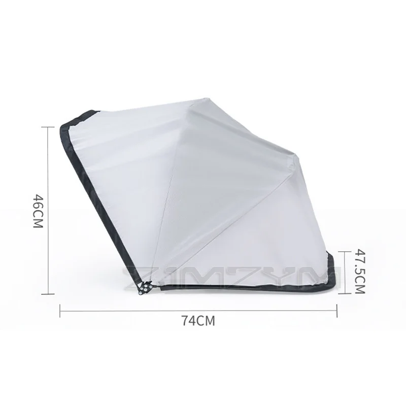 Sunshade for Folding Deck Chair, Single Bed Office, Light and Wind Protection，Lens Hood