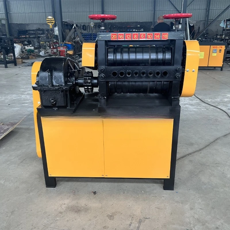 Multi-hole waste steel bar straightening machine 6-20 type waste steel bar bolt straightening machine construction