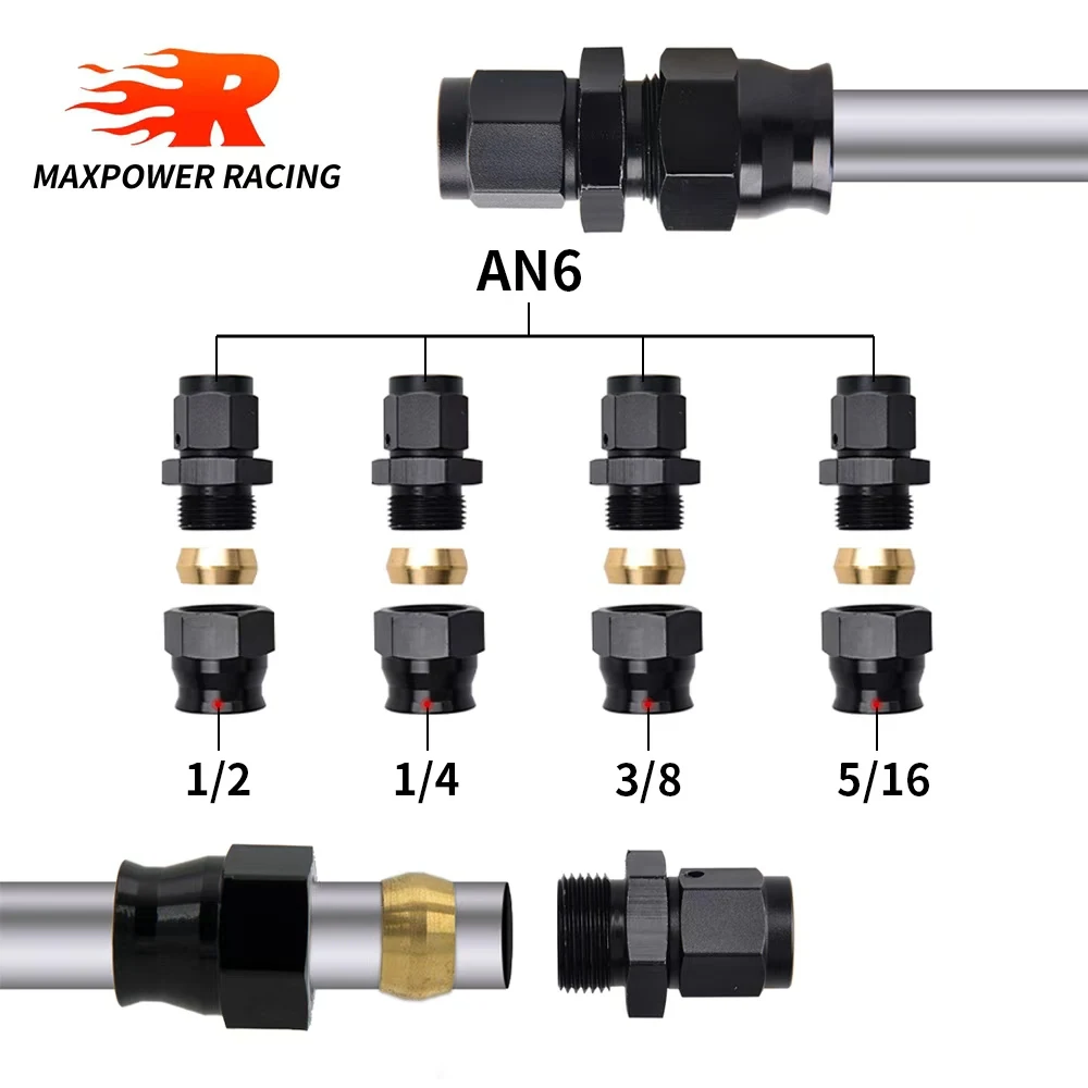 Universal 6AN AN6 Female Flare to 5/16