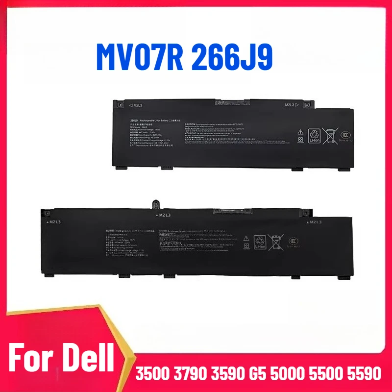 

For Dell G3 3500 3790 3590 G5 5000 5500 5590 266J9 Laptop Battery MV07R 266J9