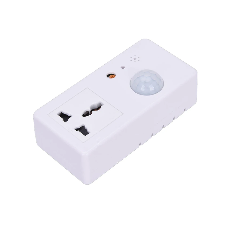Ac110-220v Household Intelligent Infrared Human Body Induction + Voice Control Switch Socket, Delay 3s-30 Minutes Adjustable