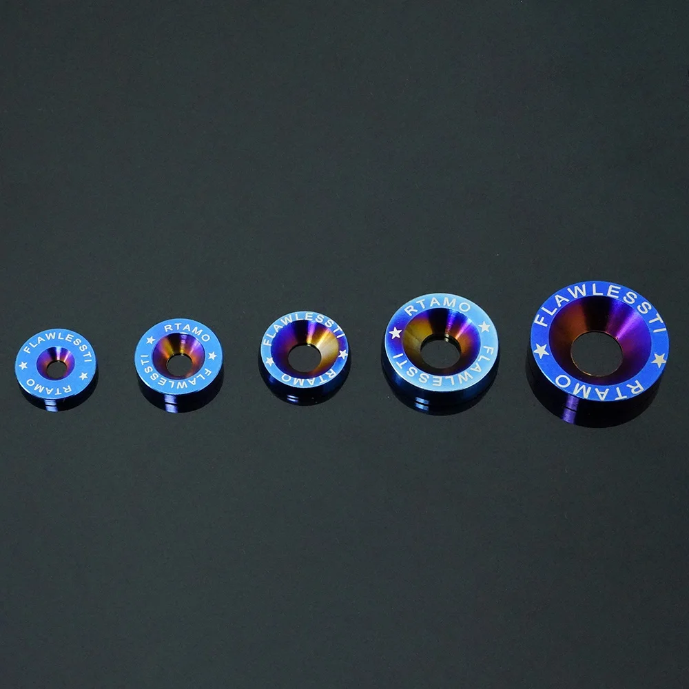 FLAWLESSTI M3 M4 M5 M6 M8 Gr5 Titanium Countersunk Washer