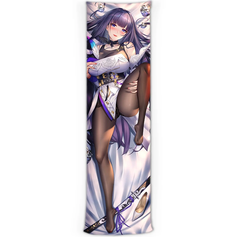 Jogo anime honkai impacto 3 raiden mei dakimakura abraçando corpo travesseiro caso otaku fujoshi travesseiro capa de almofada cosplay presente sexy