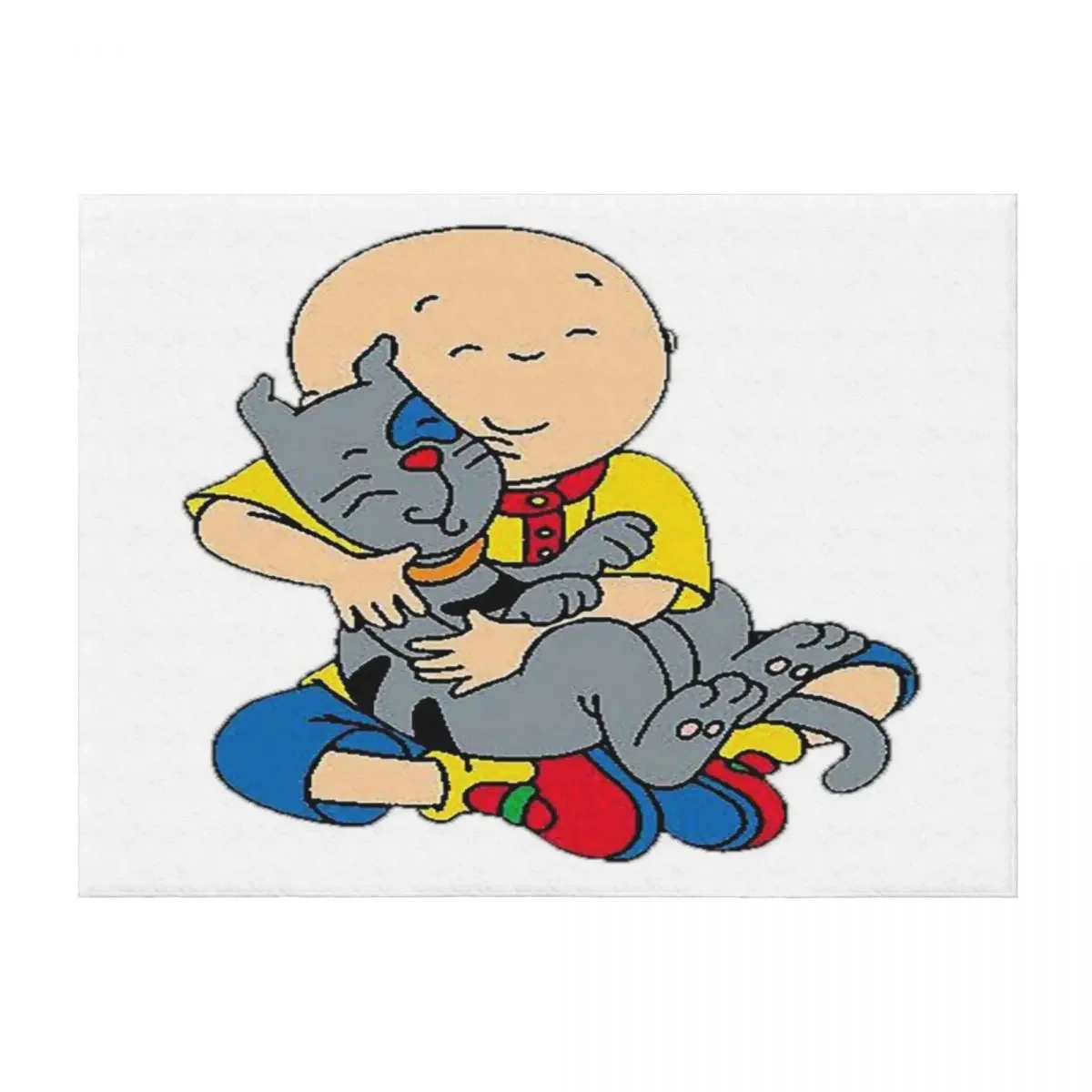

caillou, caillou and dog Throw Blanket Quilt Summer Thins Luxury Designer Blankets