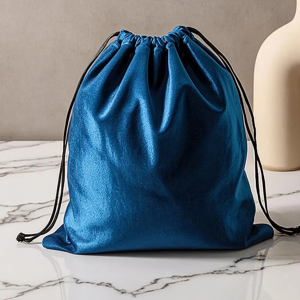 Foldable Travel Storage Bags Flannel Dust Cover Bag Breathable Drawstring Storage Organizer Foldable for Handbags for Drawer