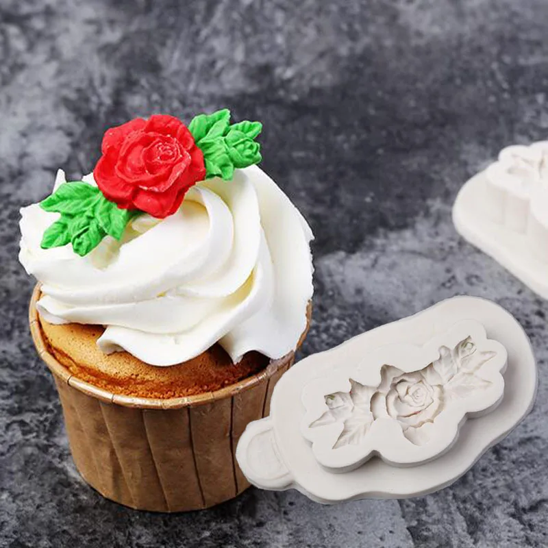 Rose Leaf Silicone Fondant Mold, Chocolate Mould F001