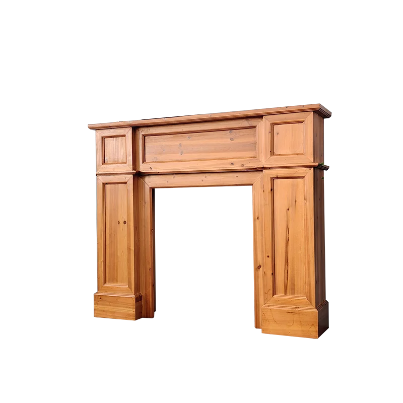 

Fireplace decorative cabinet solid wood simulation retro homestay rack