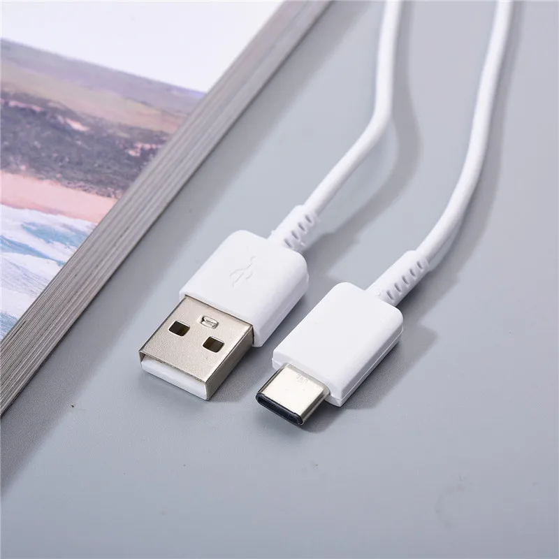 Samsung S10 USB Type C Fast Charging Cable 100CM Quick Charge Line for Galaxy S8 S9 Plus A55 A54 A53 A35 A34 A14 A13 Data Cord