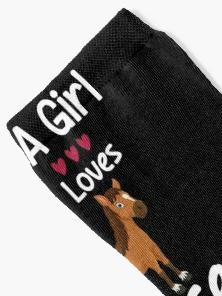 مجرد فتاة تحب يسوع والخيول - الخيول والمحبي المسيحي الجوارب جولف هالوين kawaii الهيب هوب الرجال الجوارب النسائية