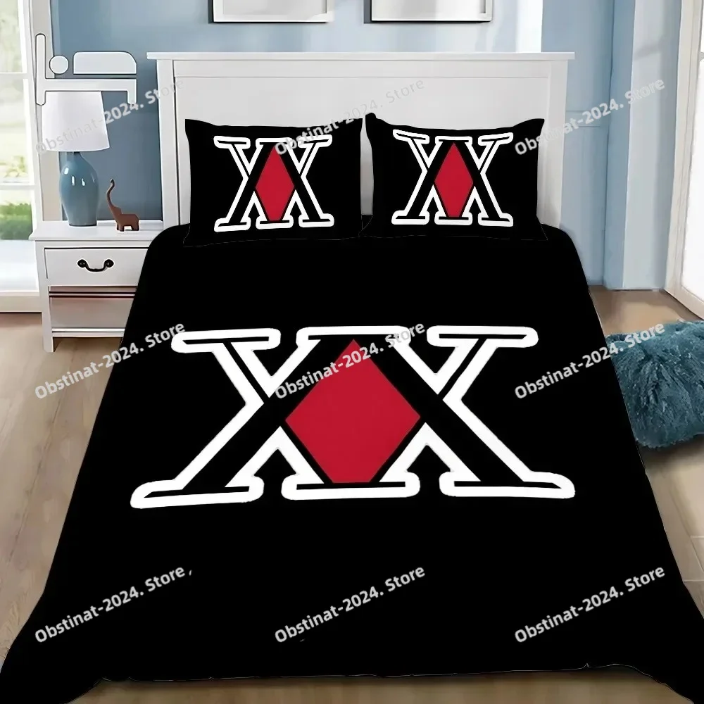 

3D Print Anime Hunter X Hunter Bedding Set,Girls Adult Single Twin Queen Size, Duvet Cover Pillowcase Bedding