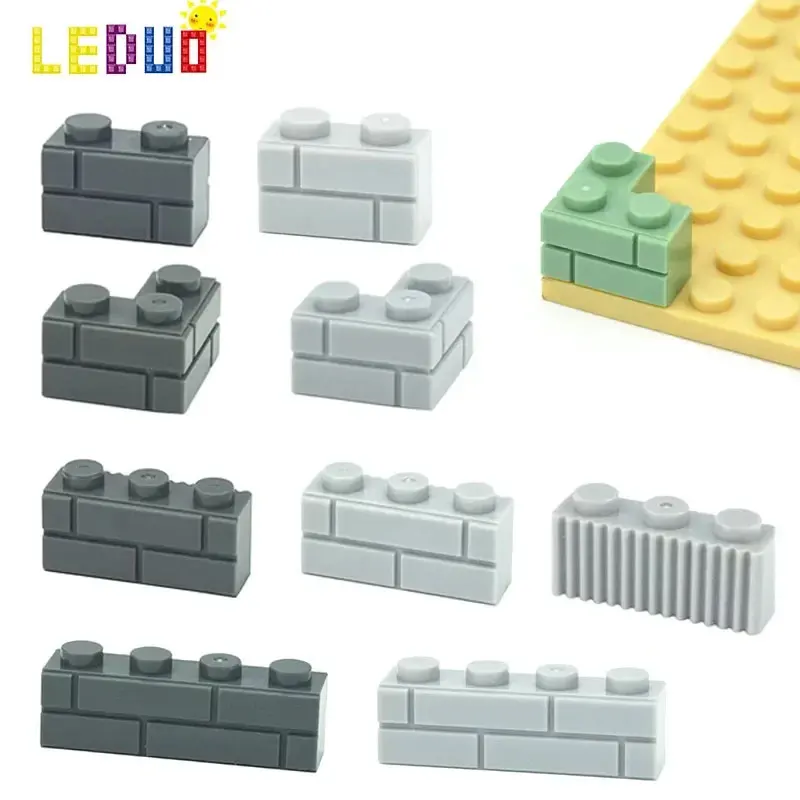 Thick Wall Figures Bricks Leduo 98283 15533 DIY 1x2 1x3 1x4 1+2 Dots Building Blocks Educational House Contruction Toys